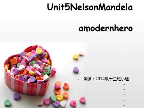 人教版高中英语必修一第五单元Nelson Mandela课件 PPT