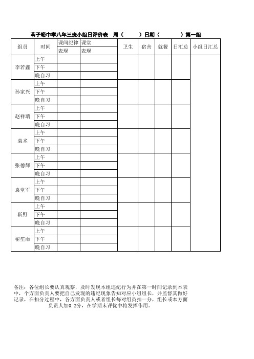 班级评价—3班