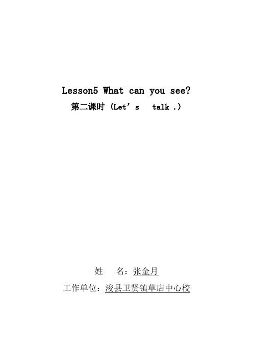 Lesson5+What+can+you+see_教案