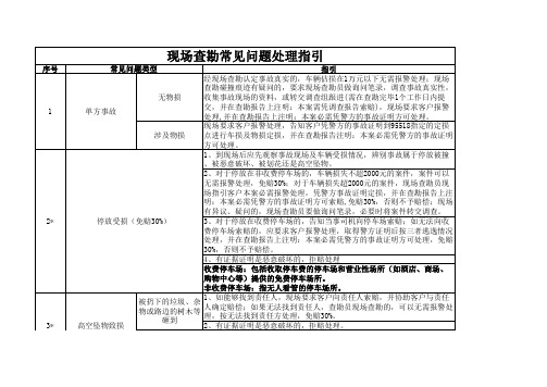 现场查勘常见问题处理指引(0912)