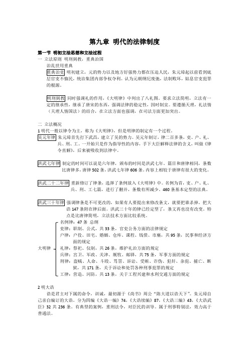 第九章 明代的法律制度.docx