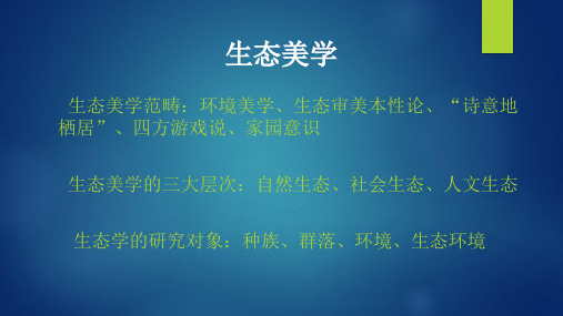 生态美学精选 课件