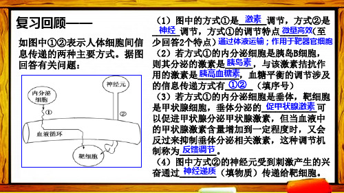 人教版必修三2.3神经调节与体液调节的关系