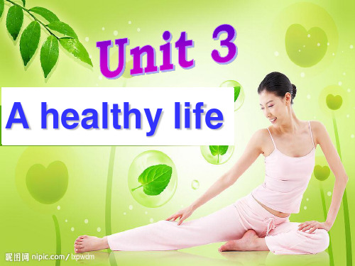 人教新课标高中英语选修六unit3A Healthy Life-warmingup+reading