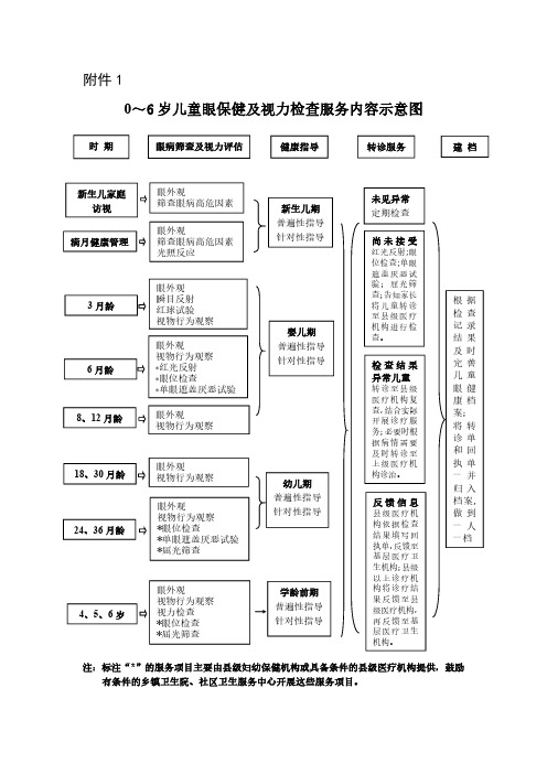 2021《0～6岁儿童眼保健及视力检查服务内容示意图》