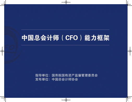 中国总会计师协会中国总会计师(CFO)能力框架