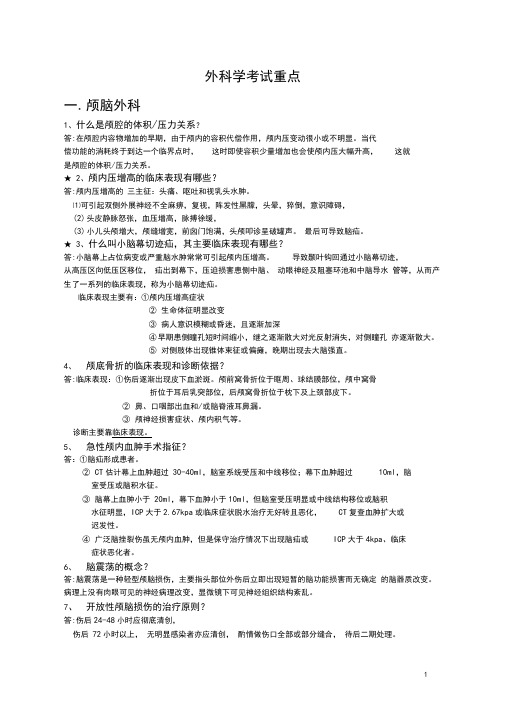 (完整word版)外科学重点简答题大全(含答案)(2),推荐文档