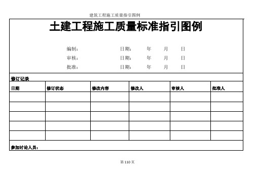 土建工程施工质量标准指引图例(图文丰富)