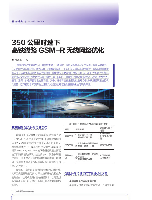 350_公里时速下高铁线路GSM-R_无线网络优化