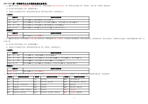 西南交通大学研究生公共课程表