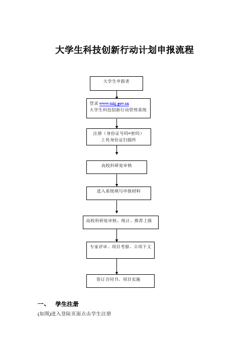 大学生科技创新行动计划申报流程