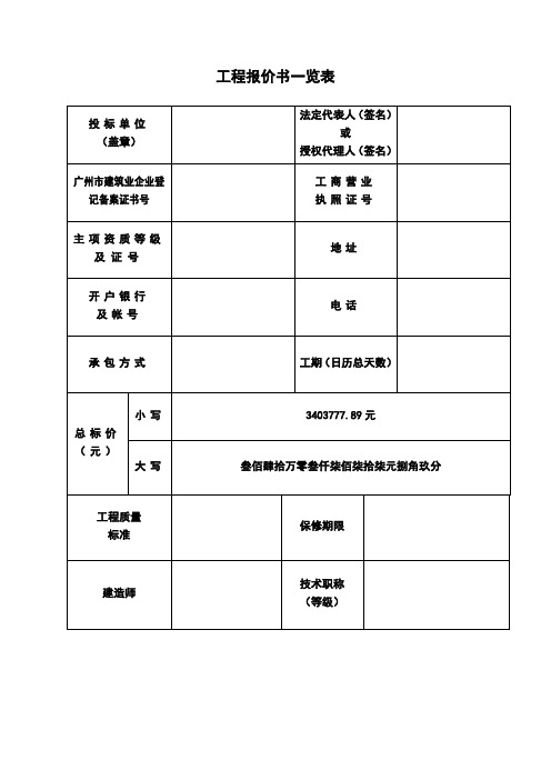 一套完整的投标文件--2.附件1-2