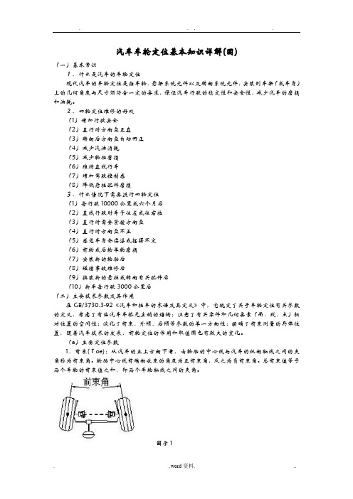 汽车车轮定位基本知识详解(图)