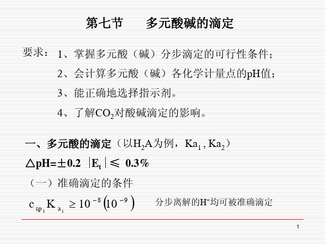 8第五章    酸碱平衡 · 酸碱滴定分析