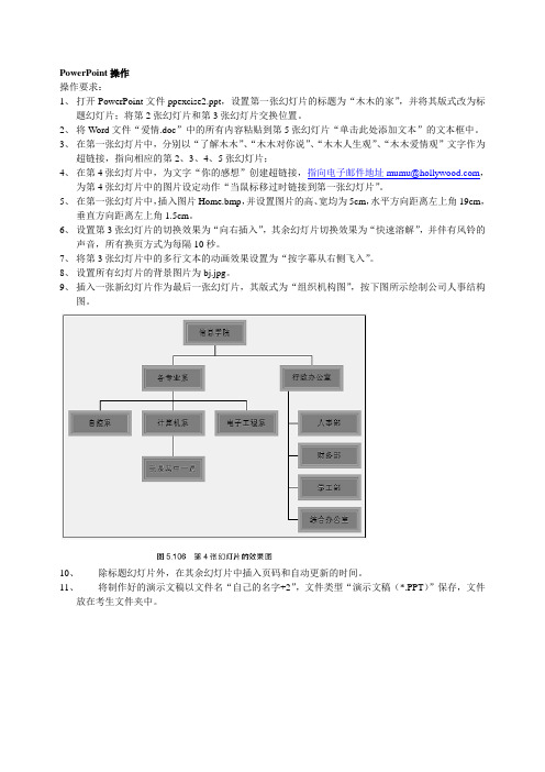 PPT题目要求