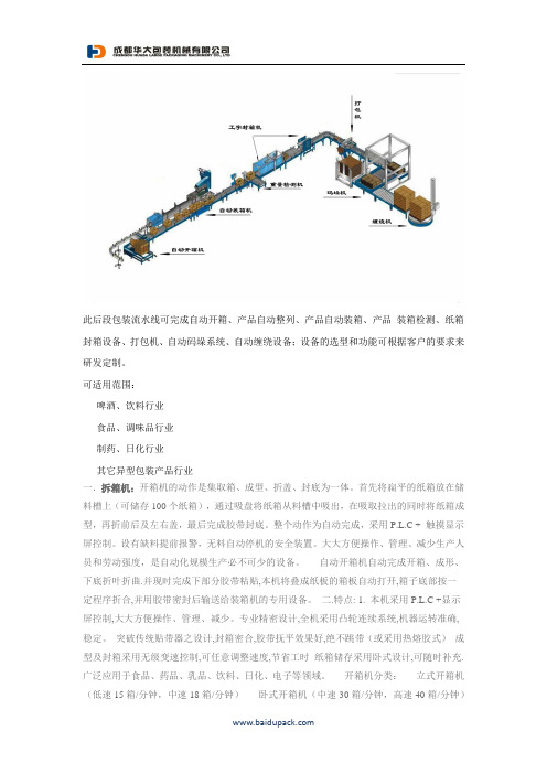 后段包装流水线