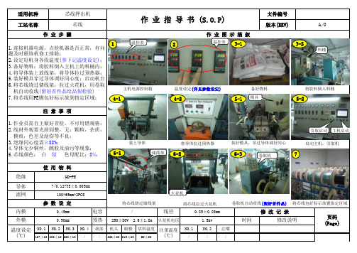 芯线押出机操作指导书