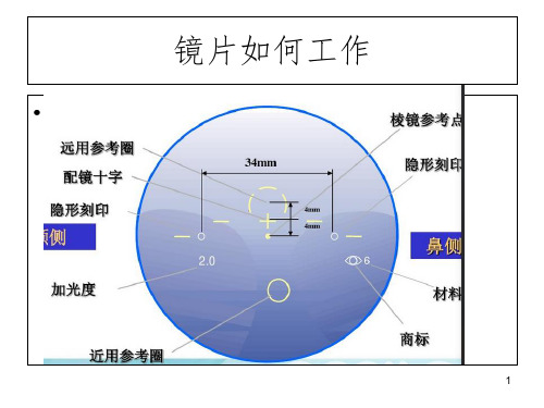 渐进多焦点眼镜的验配PowerPoint演示文稿