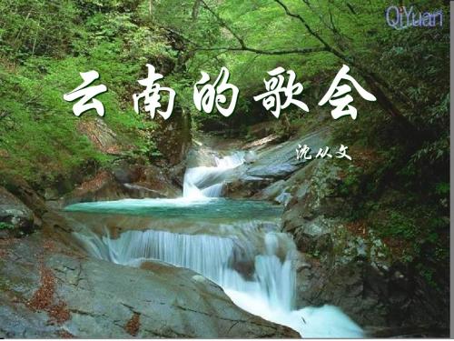 《云南的歌会》ppt