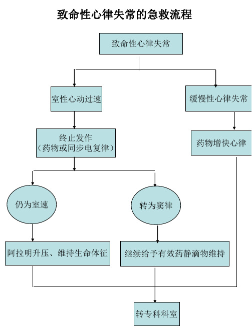 致命性心律失常的急救流程