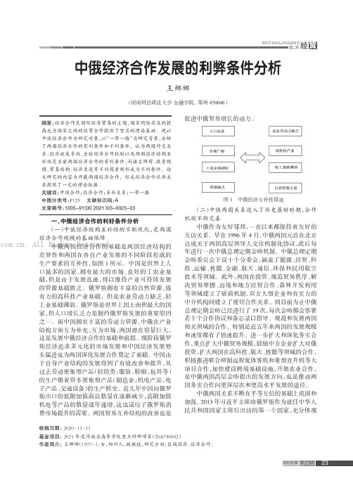 中俄经济合作发展的利弊条件分析