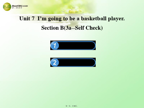 七年级英语下册 Unit 7 I’m going to be a basketball player