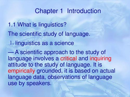 Linguistics an introduction ppt