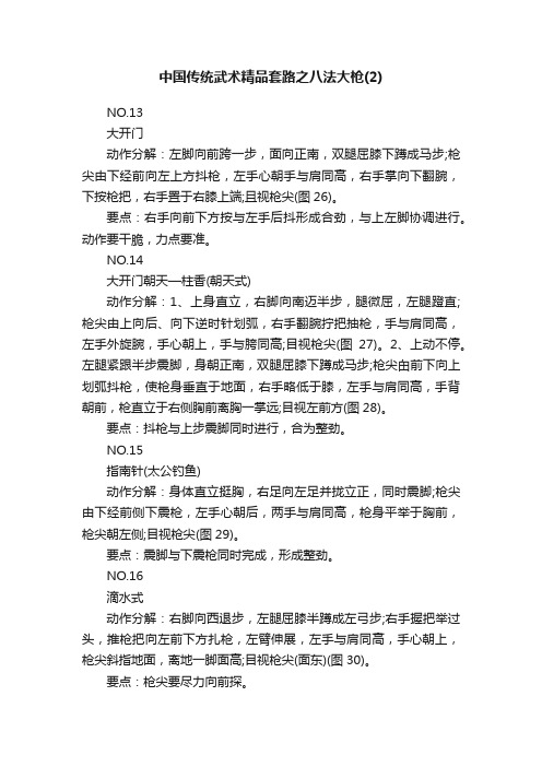 中国传统武术精品套路之八法大枪（2）