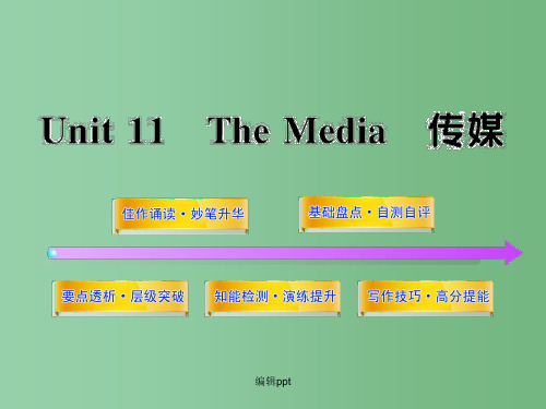 高中英语全程复习方略配套课件 Unit11《The Media》 北师大版必修4