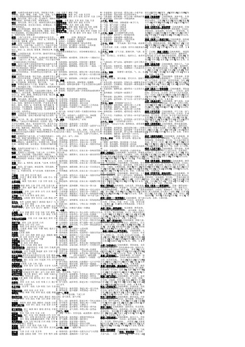 中医内科学。。。。。重点。考试专用