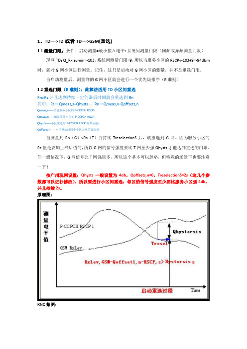 TD系统间重选原理