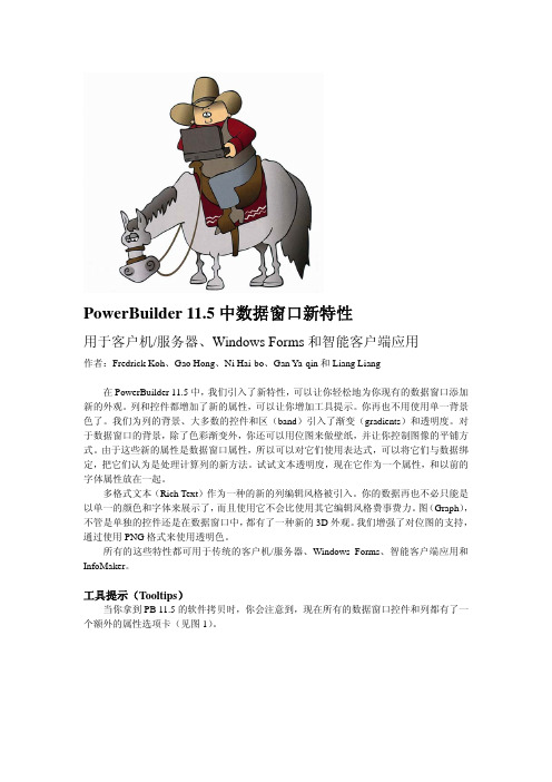 pb11数据窗口新特性