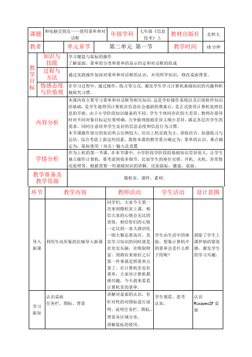 和电脑交朋友——使用菜单和对话框