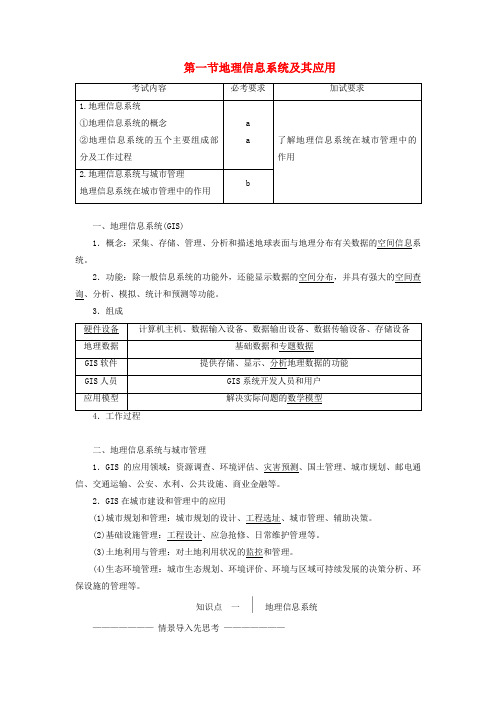 高中地理第三章地理信息技术应用第一节地理信息系统及其应用学案湘教版必修3