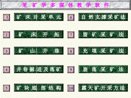 采矿工程教学课件