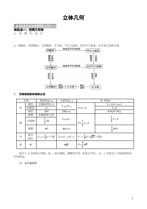 高考数学 专题06 空间几何体 Word版含解析-学生版-理科(有配套教师版)