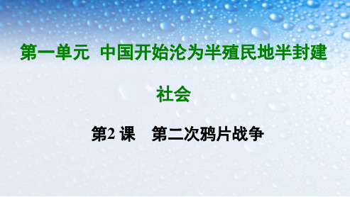 八年级历史上册第二课 第二次鸦片战争ppt课件(人教版)