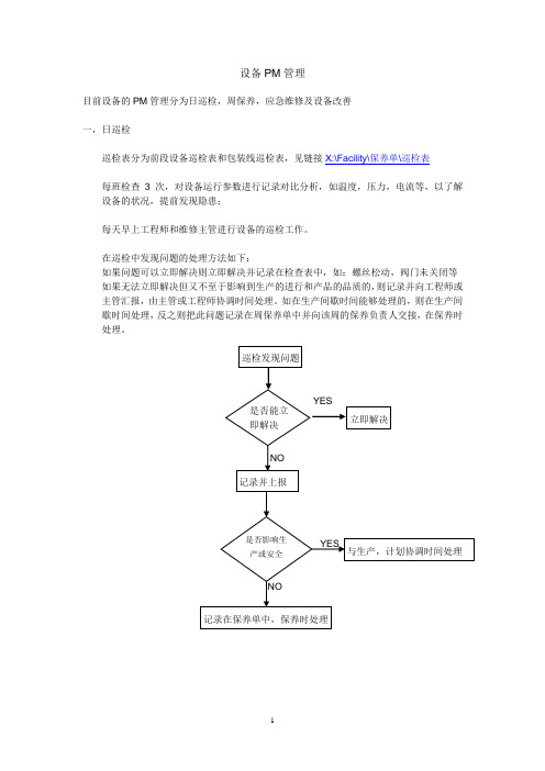 设备PM管理