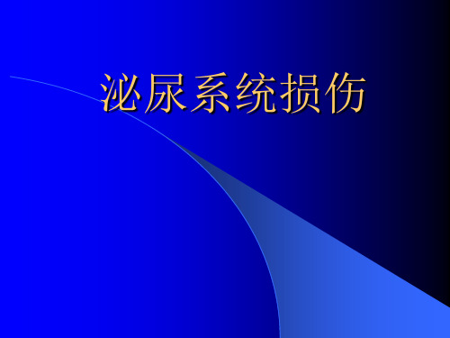 外科学：泌尿系统损伤