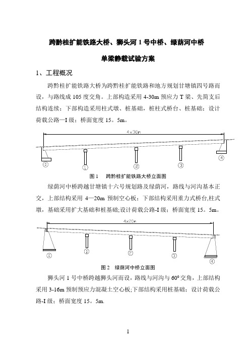 单梁静载试验方案