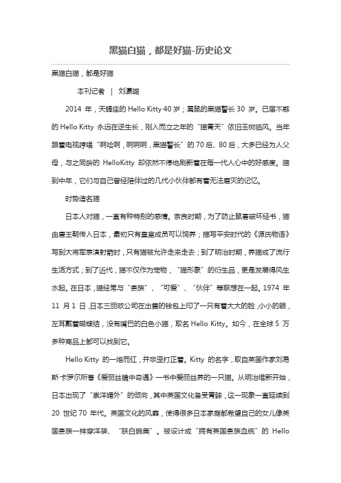 黑猫白猫,都是好猫