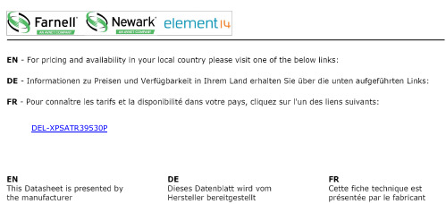 DEL XPSATR39530P 产品数据手册说明书