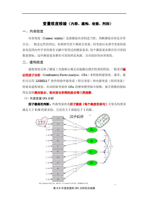 变量效度检验（内容、建构、判别、收敛）_管理学_高等教育_教育专区