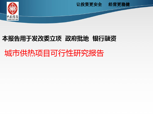 城市供热项目可行性研究报告(精)