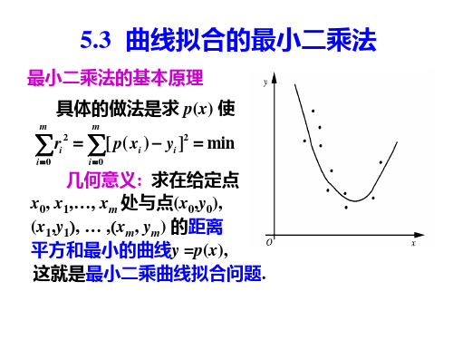 数值分析5.2 最小二乘法