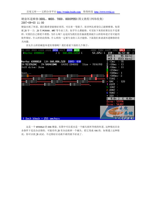 硬盘坏道维修HDDL、MHDD、THDD、HDDSPEED图文教程