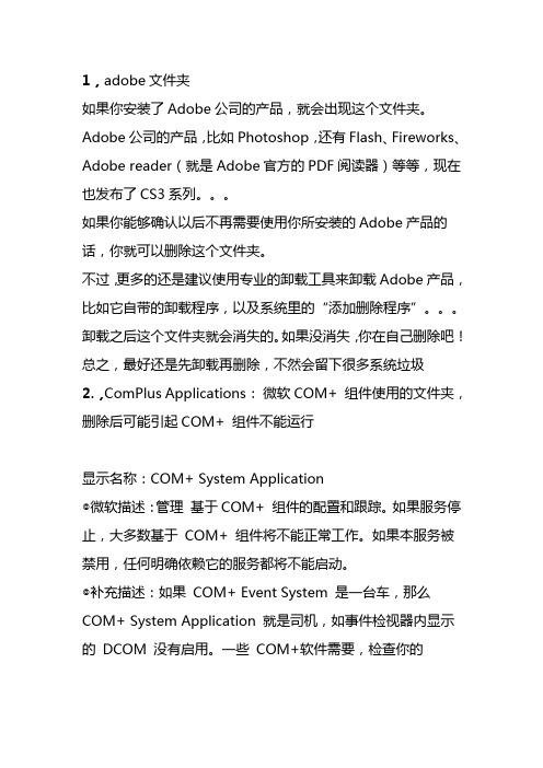 C盘系统文件夹名(Program Files,也叫附件)表示