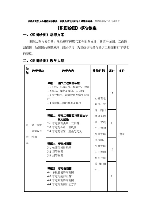 识图绘图标准教案