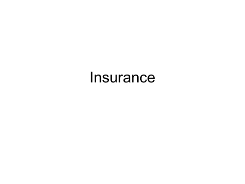 Insurance