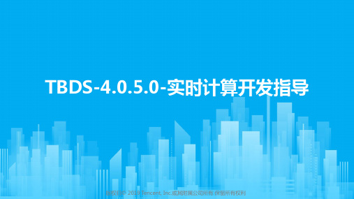 07-TBDS-4.0.5.0-实时计算开发指导